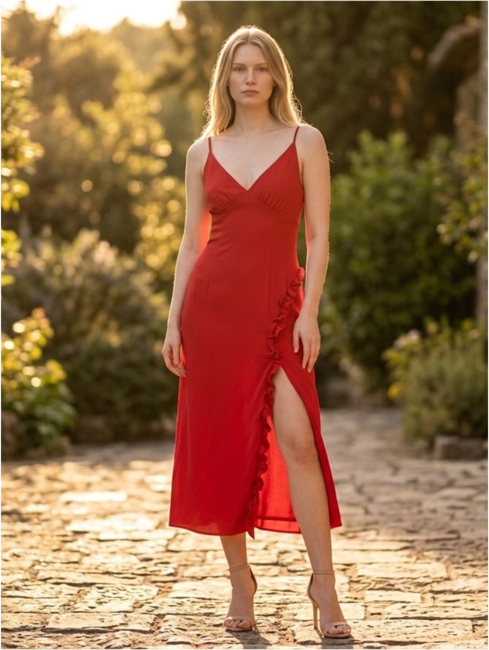 XS Keepsake the Label Forget You Dress in Cherry